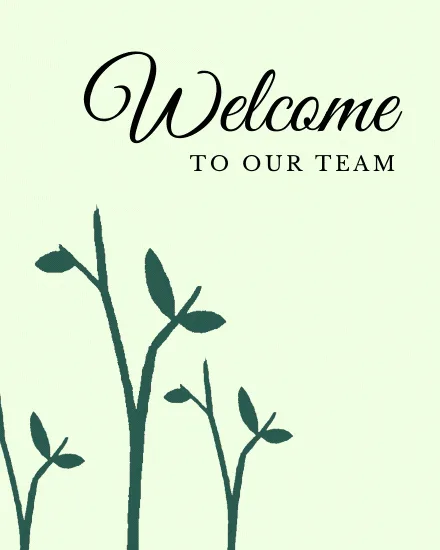 Welcome to the team gif cards