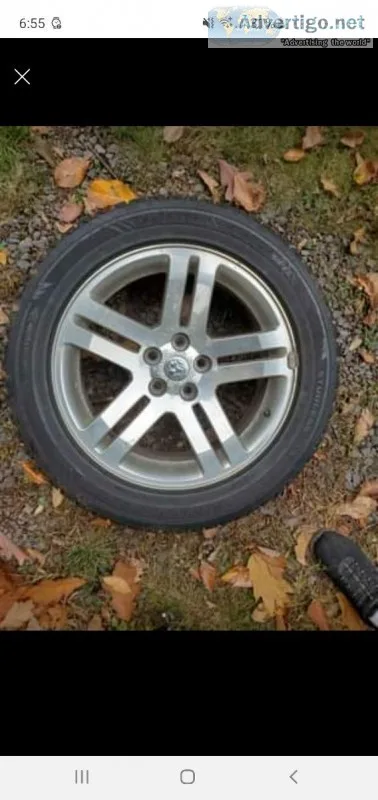 snow tire with rims