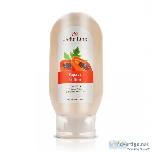 Papaya whitening body lotion benefits | vedic line