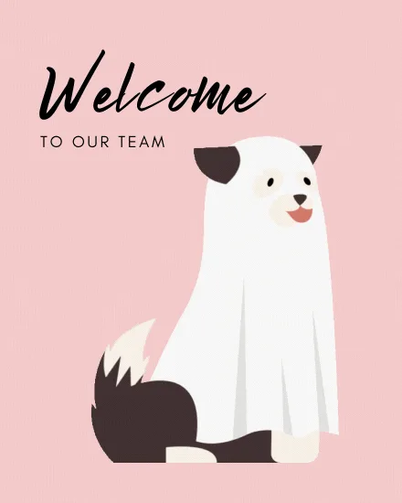 Welcome to the team gif cards