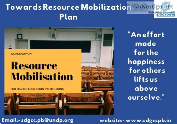 Towards resource mobilization plan - sdgcc punjab