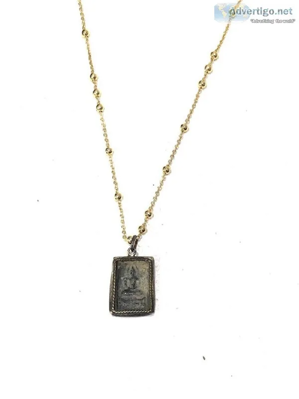 Shop Buddha Pendants Yellow Gold Filled Chain.