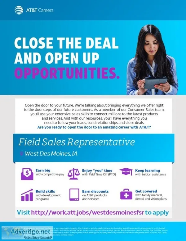 Field Sales Representative - West Des Moines IA