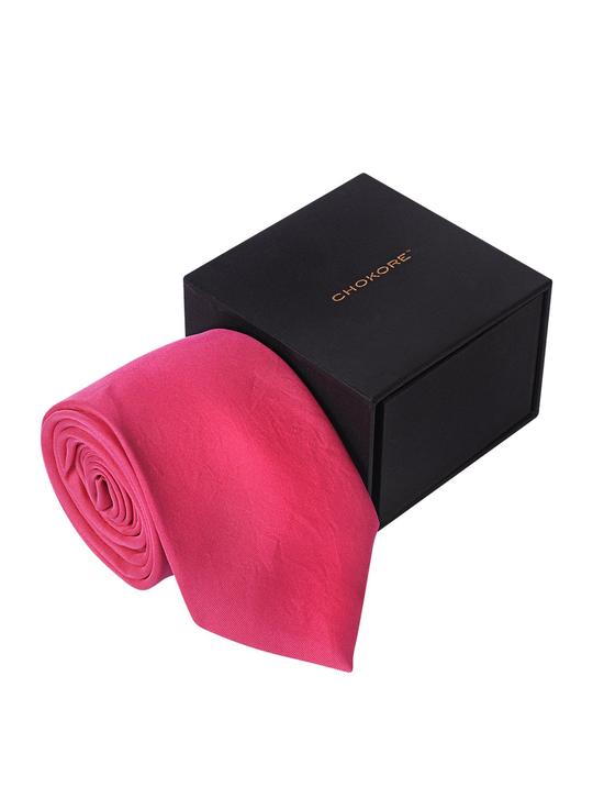 Buy baby pink color silk necktie online in india