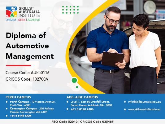 Give Wings To Your Career With Our Diploma of Automotive Managem