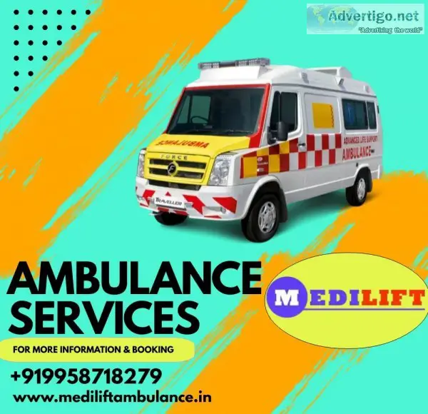 Well Maintained Ambulance Service in New Town Kolkata by Medilif