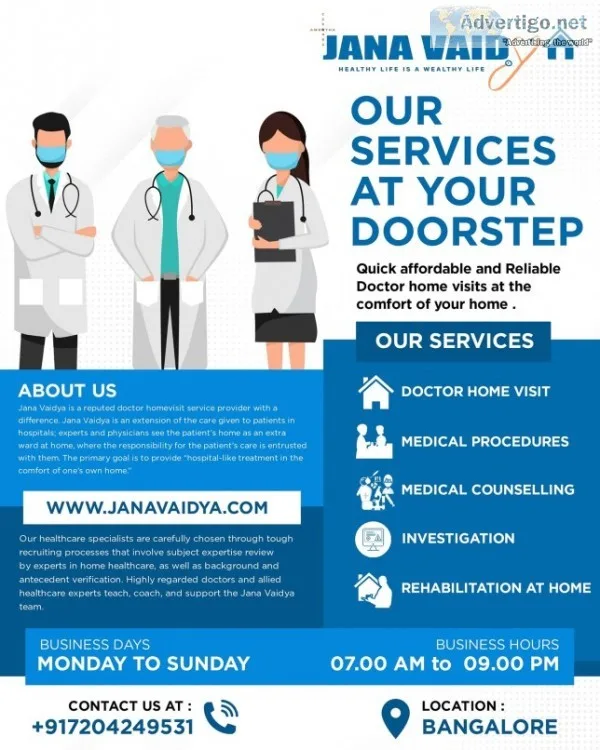 Janavaidya doctor on call in bangalore