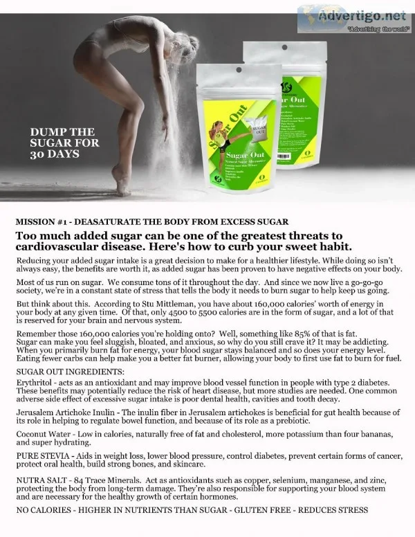 Body Tenders Sugar Out