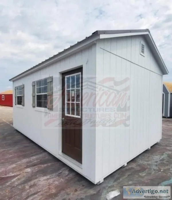 12X24 SIDE UTILITY WITH SHUTTERS