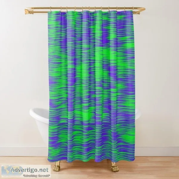 Water Pattern Shower Curtains