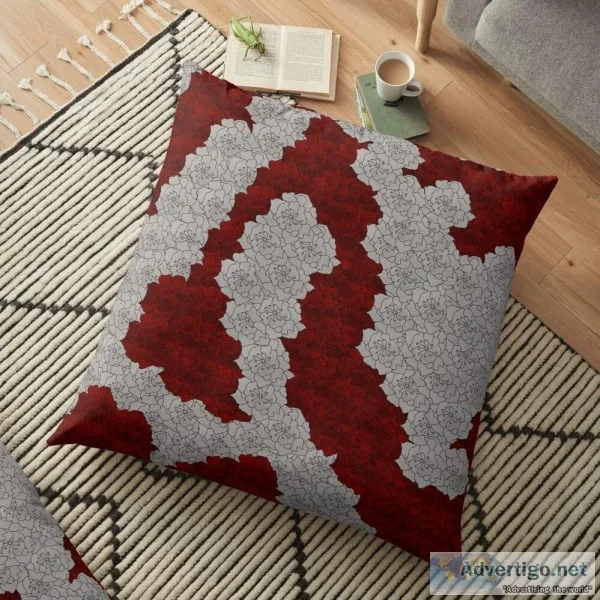 Flower Collage Floor Pillows