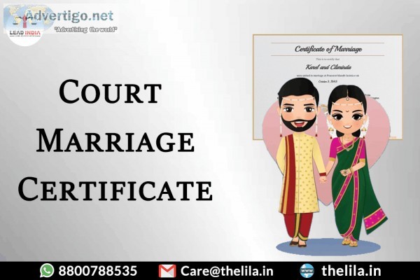 Court Marriage Certificate  8800788535  Lead India Law Associate