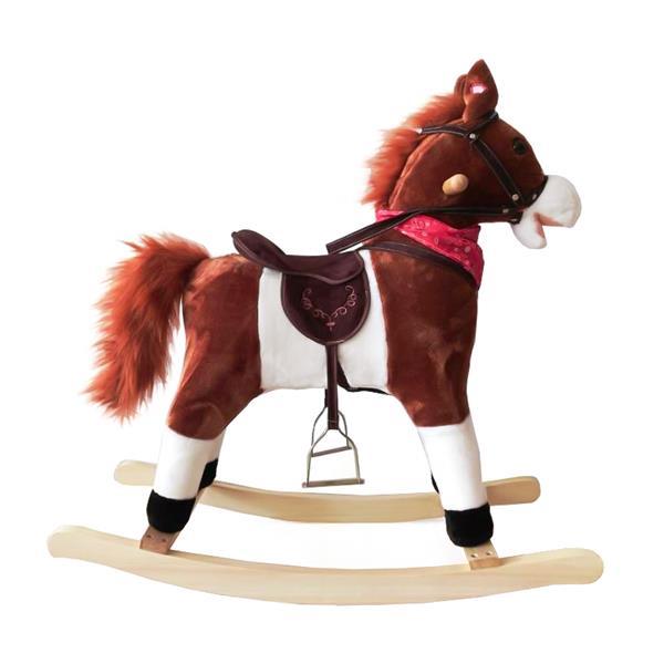 Kids Plush Ride On Pony Rocking Horse