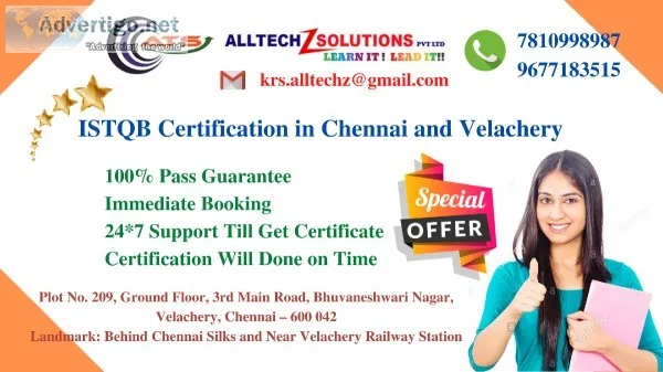 ISTQB Certification in Chennai and Velachery