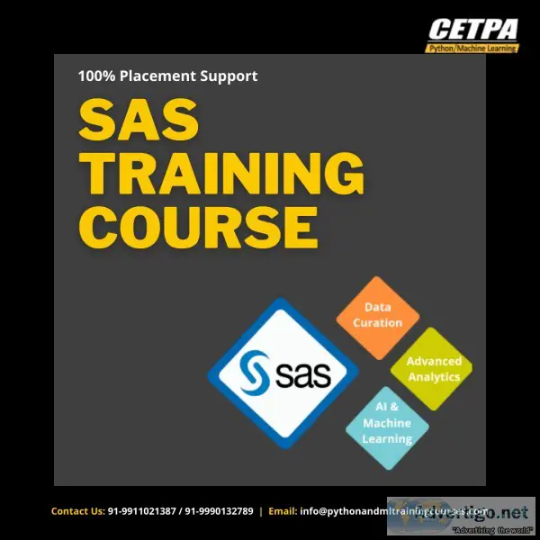 Join now for best sas training course in delhi