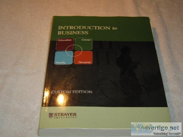 INTRODUCTION to BUSINESS &ndash CUSTOM EDITION