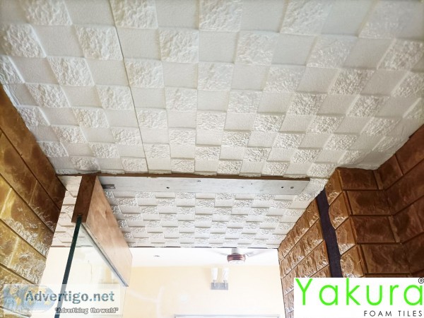 Yakura foam tiles make a luxury wall