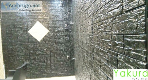 Yakura foam tiles make a luxury wall