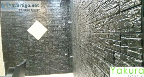 Yakura foam tiles make a luxury wall