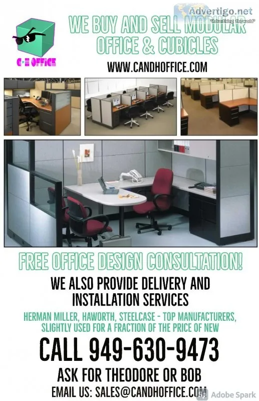 Cubicles furniture and modular office (we buy and sell)