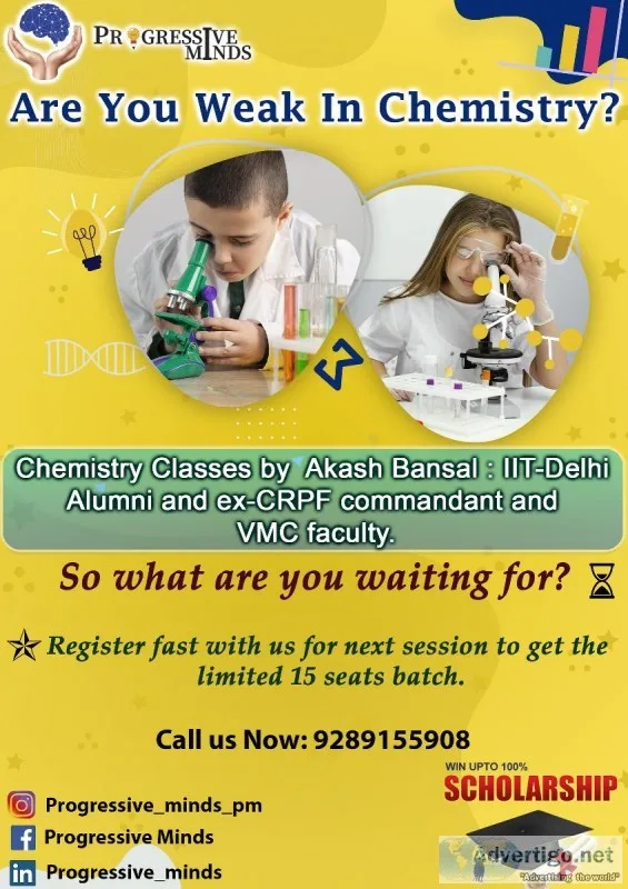11th Class Chemistry Classes in Delhi  Progressive Minds