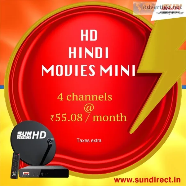 Best and affordable exclusive dth plans of sundirect