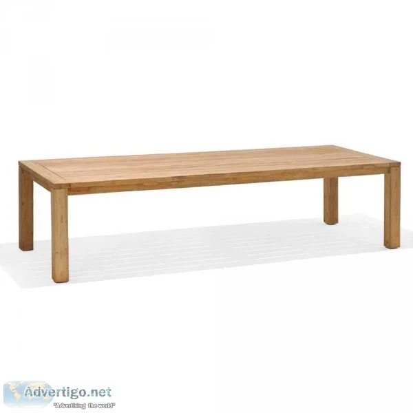 Shop Cancun Outdoor Teak Timber Lifestyle Garden Dining Table On
