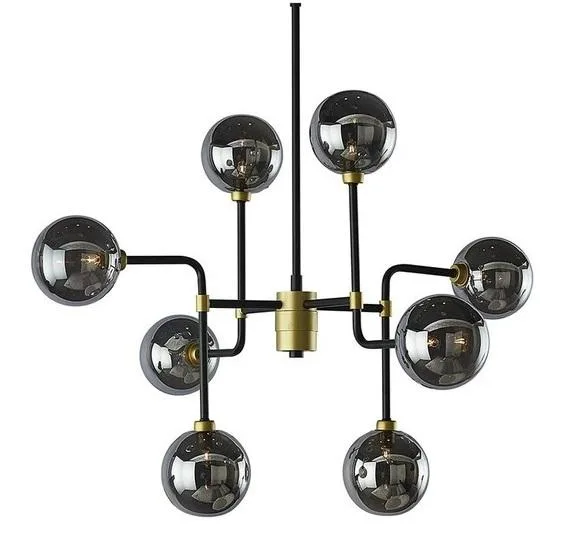 Sunpan Deimos Chandelier - Small - Smoke Grey  Stylish Home Ligh