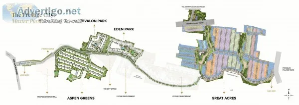 The prestige city residential township for sale
