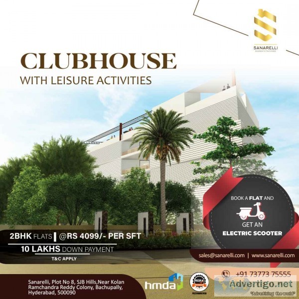 2bhk apartments for sale in bowrampet | sanarelli