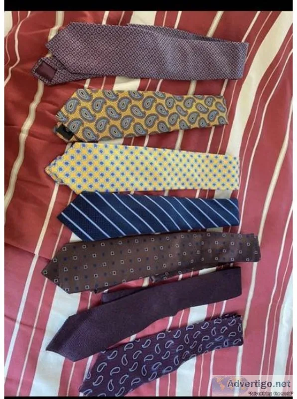 Zegna Isaia and other men&rsquos ties silk.  80 each. Tom Ford S