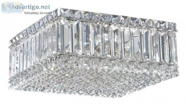 Schonbek 2124 Quantum 4 Lights 12 inch Flush Mount  Luxury Wall 