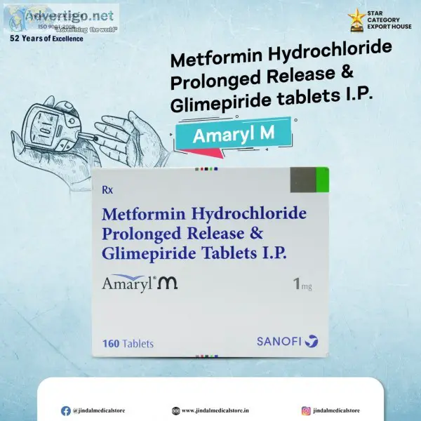 Amaryl m 1mg tablet in india