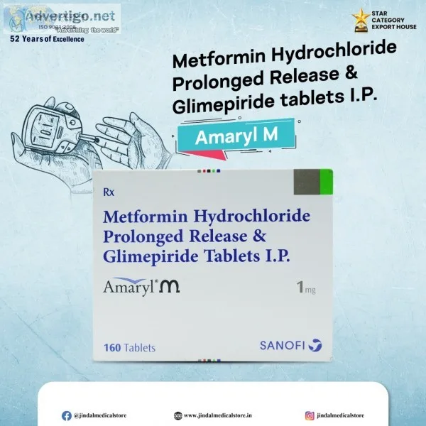 Amaryl m 1mg tablet in india