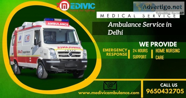 Quick and Reliable Ambulance Service in Saket Delhi Medivic