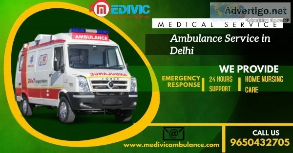 Quick and Reliable Ambulance Service in Saket Delhi Medivic