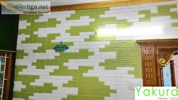 Yakura foam tiles make a luxury wall