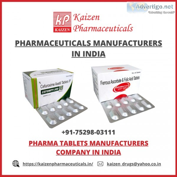 Pharma tablets manufacturers in india | kaizen pharmaceuticals