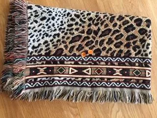 LEOPARD PRINT AFGHAN