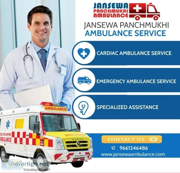 ICU Ambulance Service in Bhagalpur by Jansewa Panchmukhi