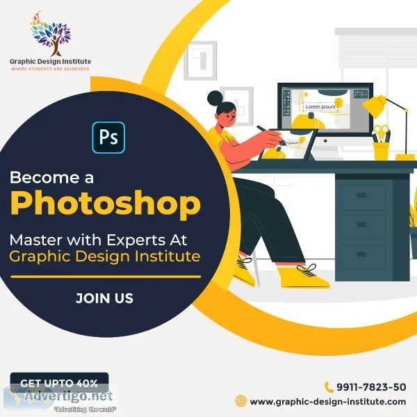 Become Photoshop Master With Experts At Graphic Deign Institute.