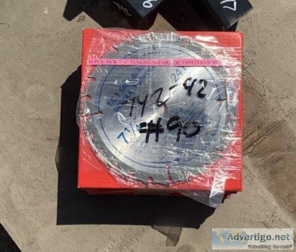 UNUSED 10-PACK 7 14" CARBIDE SAW BLADES 74218216