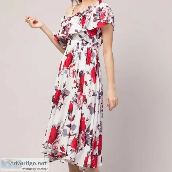Shopping Sale - Flat 50% off on One Shoulder Dress for Women