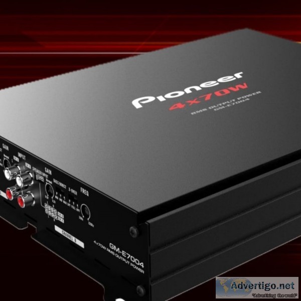 Pioneer car stereo, car subwoofer, amplifier