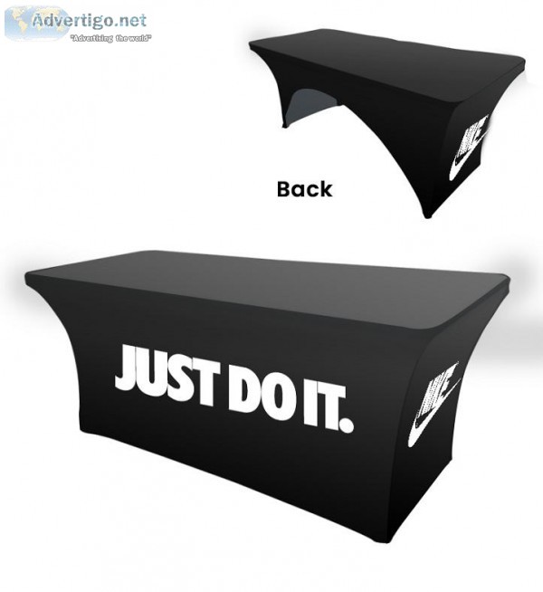 Custom trade show table covers and Runners for table