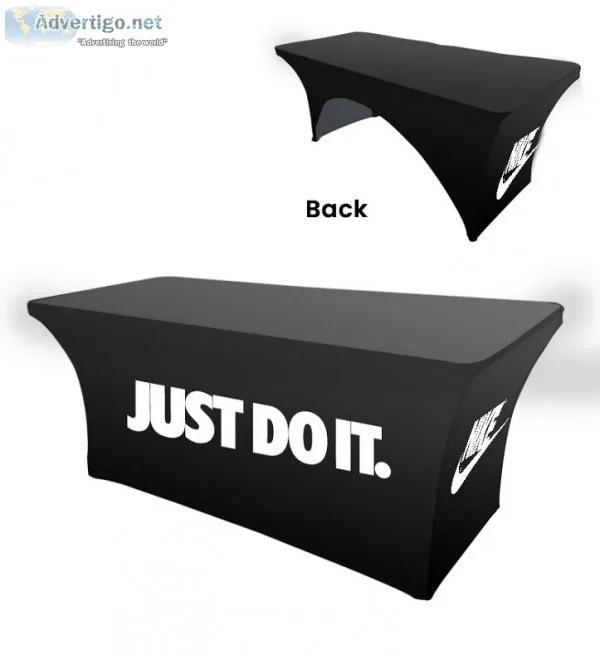 Custom trade show table covers and Runners for table