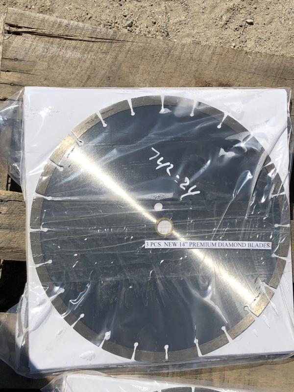 (2) UNUSED 3PC. 14" PREMIUM DIAMOND BLADES