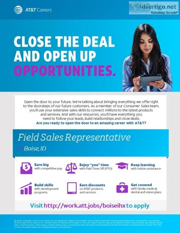 Field Sales Representative - Boise ID