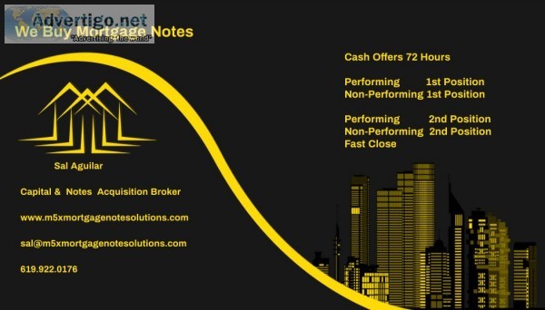 I Buy Mortgage Notes Not Houses