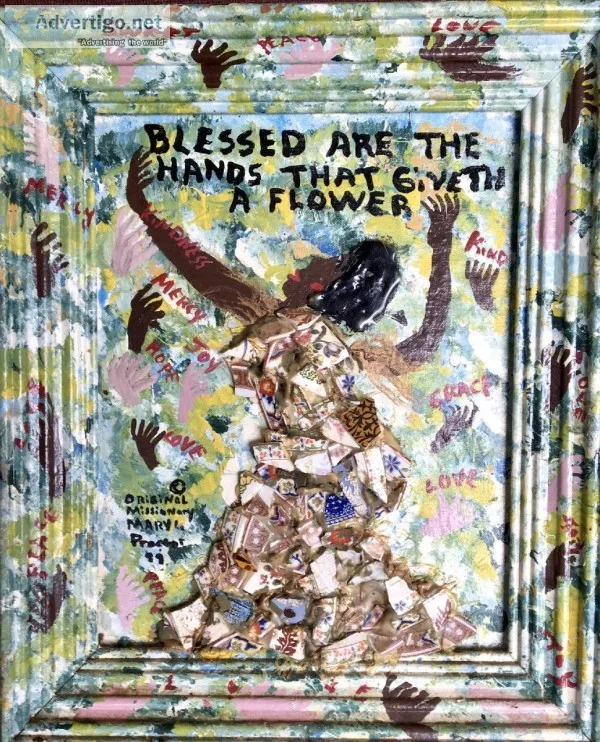 &quotBlessed are the Hands.&quot Painting by Missionary Mary Pro